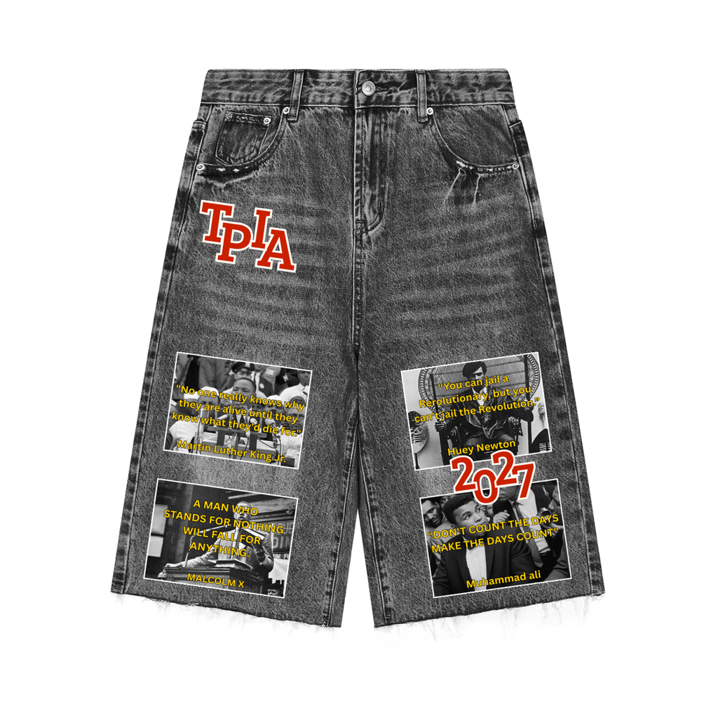 Black excellence Denim Shorts