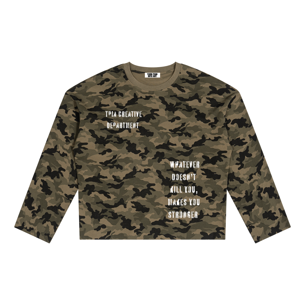 Camo long sleeve shirt