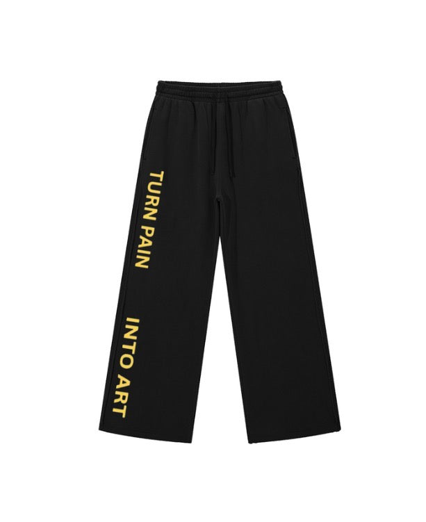 TURN PAIN INTO ART Raw Edge Sweatpants