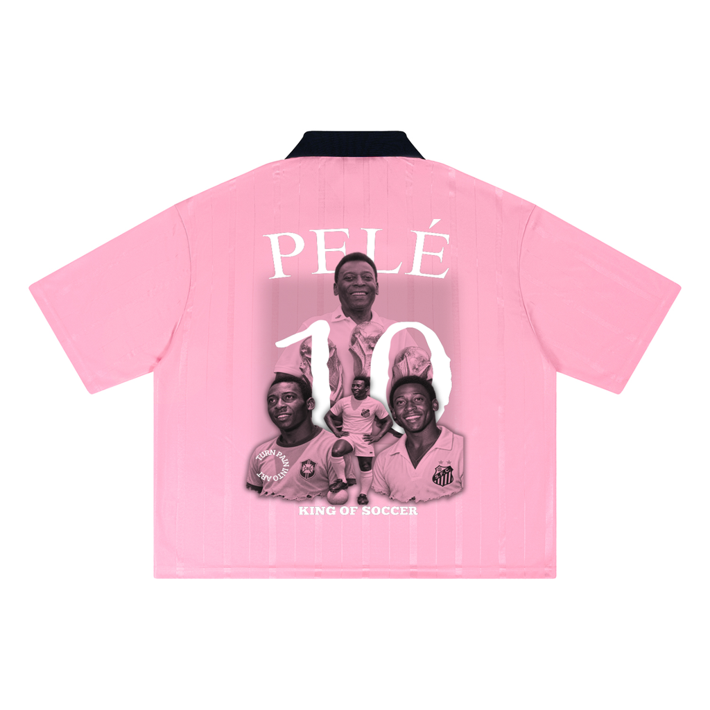 “Pele” Unisex Striped Soccer Jersey